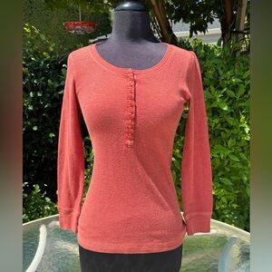 Caslon Waffle Knit Top - size S